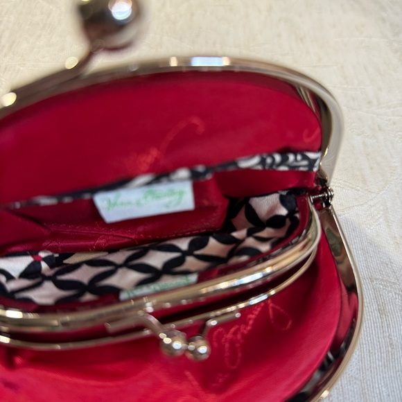 Vera Bradley Barcelona Double Kiss Kisslock Coin Purse. Multi-color - Picture 7 of 7